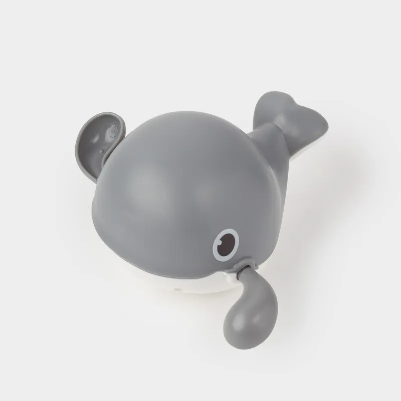 Игрушка для купания, 13 см, заводная, пластик, серая, Плавающий кит, Underwater