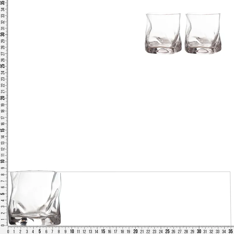 Стакан для виски, 8 см, 245 мл, 2 шт, стекло, Slalom, image-2