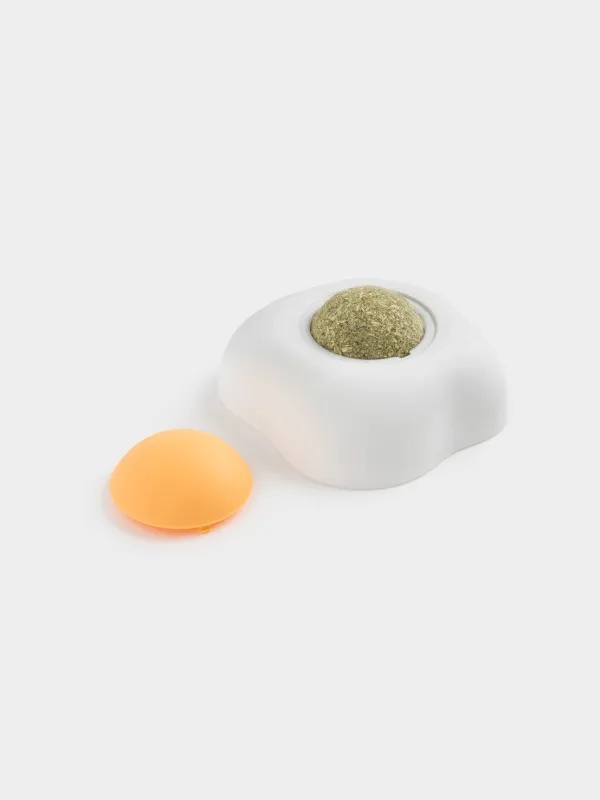 Кошачья мята, 7х7 см, в боксе с креплением, пластик/мята, Яичница, Pet, image-3