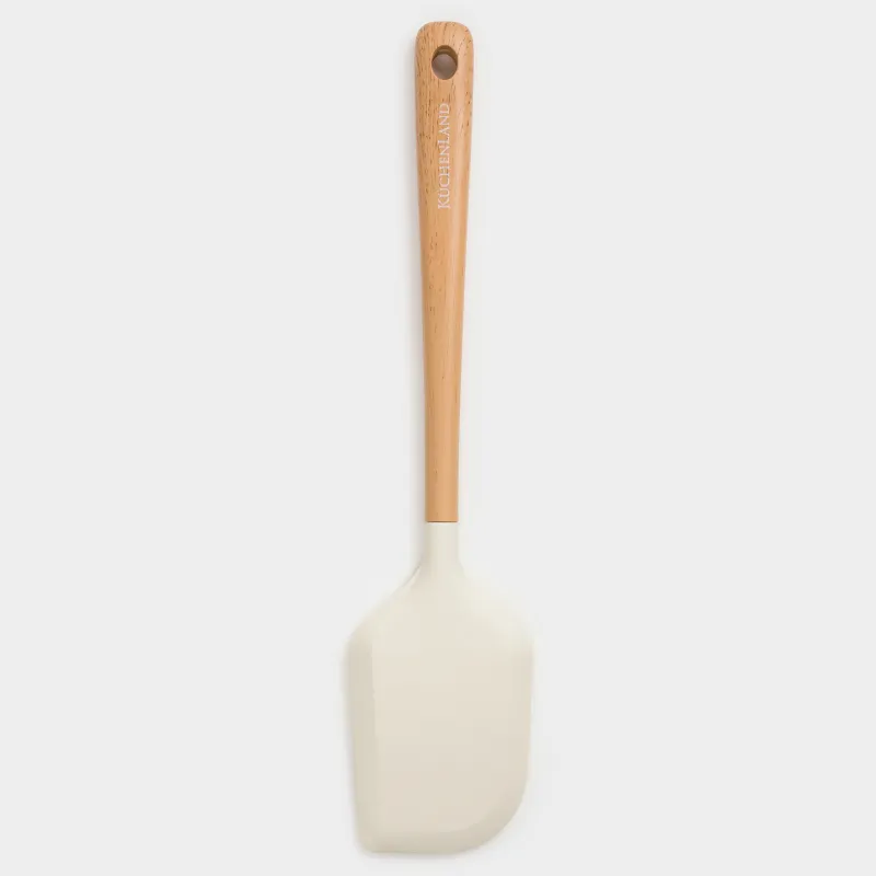 Лопатка-шпатель, 31 см, силикон/пластик, бежевая, Letia, image-0