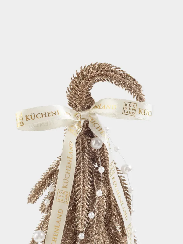 Ель искусственная, 30 см, полиэтилен/дерево, Conifer curved, image-1