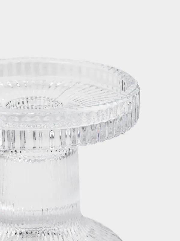 Подсвечник, 11 см, для одной свечи, на ножке, стекло, Ribedic, image-3