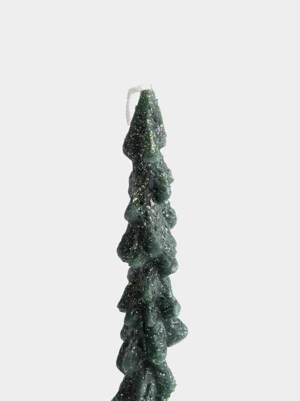 Свеча, 26 см, 2 шт, тонкая, Елки, Fir candle, image-1