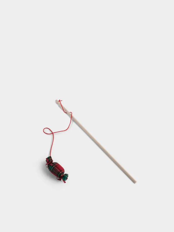 Игрушка-удочка для кошек, 90 см, Конфета, Christmas pet, image-0