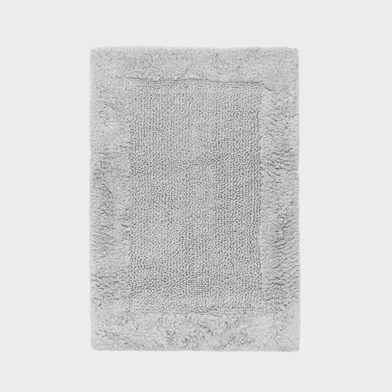 Коврик для ванной комнаты, 40x60/50x80 см, 2 шт, противоскользящий, хлопок, светло-серый, Metric, image-2