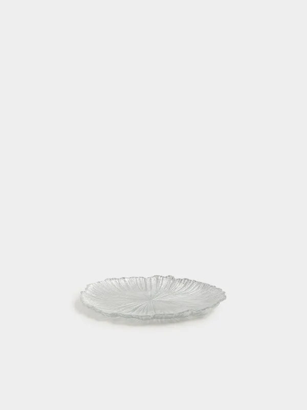 Тарелка закусочная, 21 см, стекло Р, серебристая, Verge, image-2