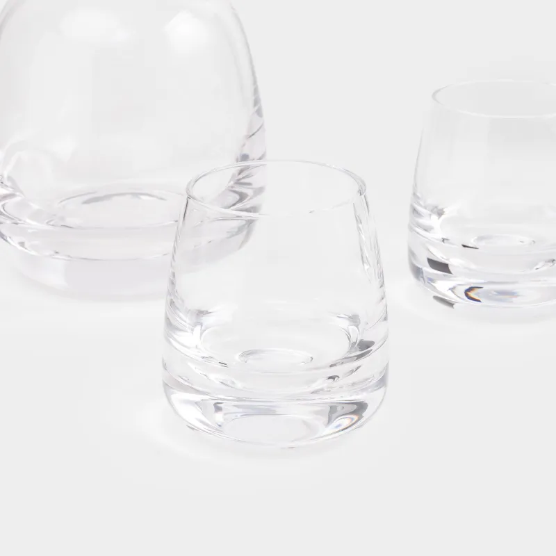 Набор для виски, 2 перс, 3 пр, графин/стаканы, стекло, Clear, image-1