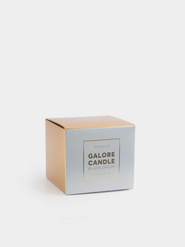Свеча ароматическая, 8х7 см, в подсвечнике, Black Opium, Galore candle, image-3