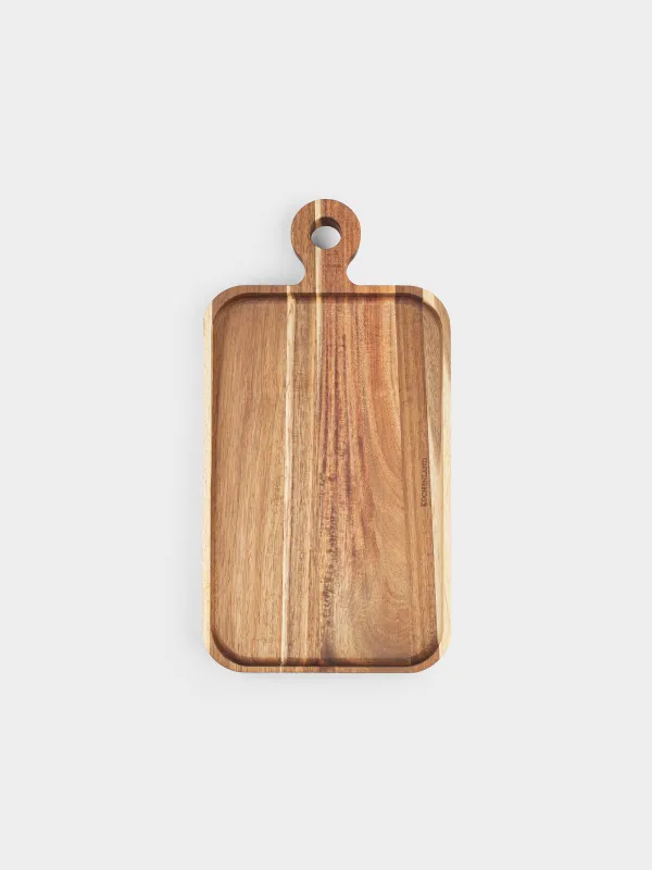 Блюдо сервировочное, 38х20 см, с ручкой, Noble tree, image-1