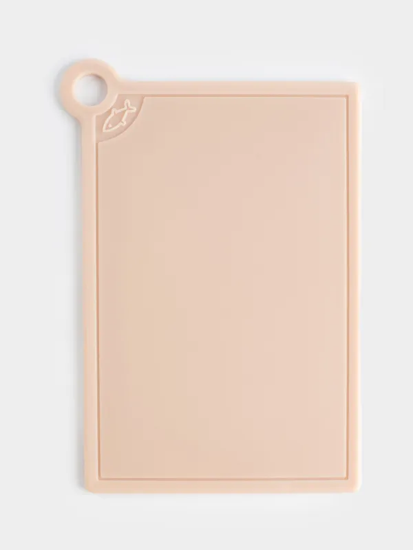 Доска разделочная, 35х32 см, 4 шт, в подставке, пластик, бежевый микс, Galori, image-5