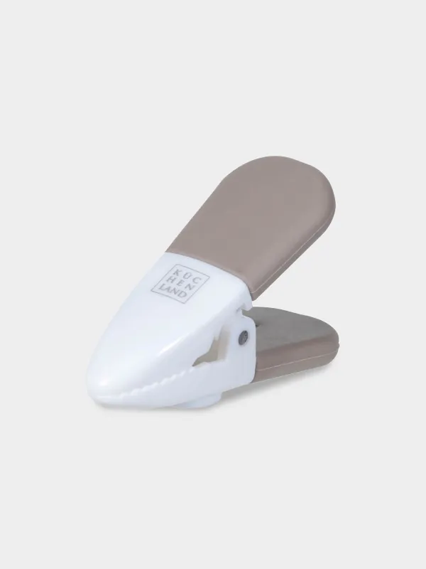 Прищепка для записок, 6 см, с магнитом, пластик, коричневая, Soft Kitchen