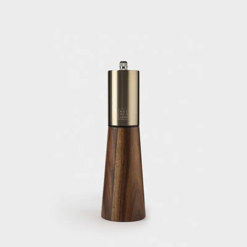 Мельница для специй, 19 см, механическая, дерево/сталь, Noble tree