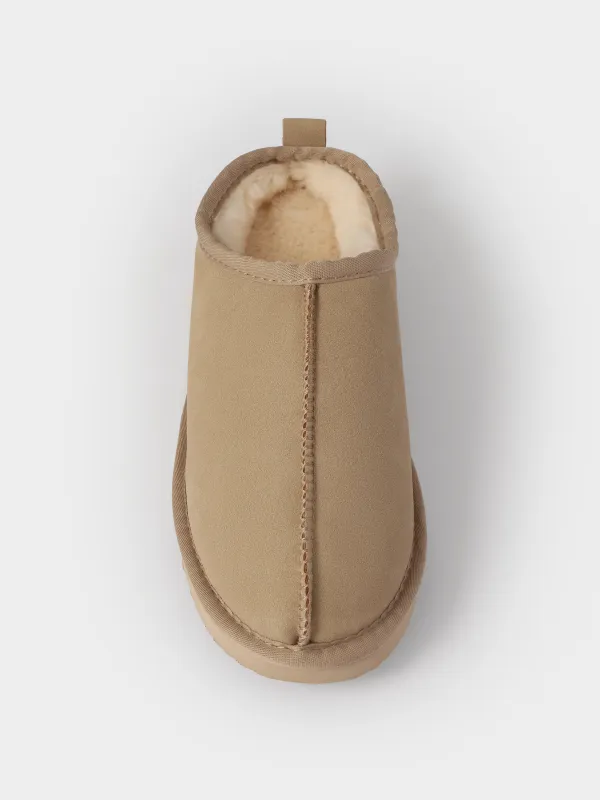 Угги короткие из экозамши, Suede, image-2