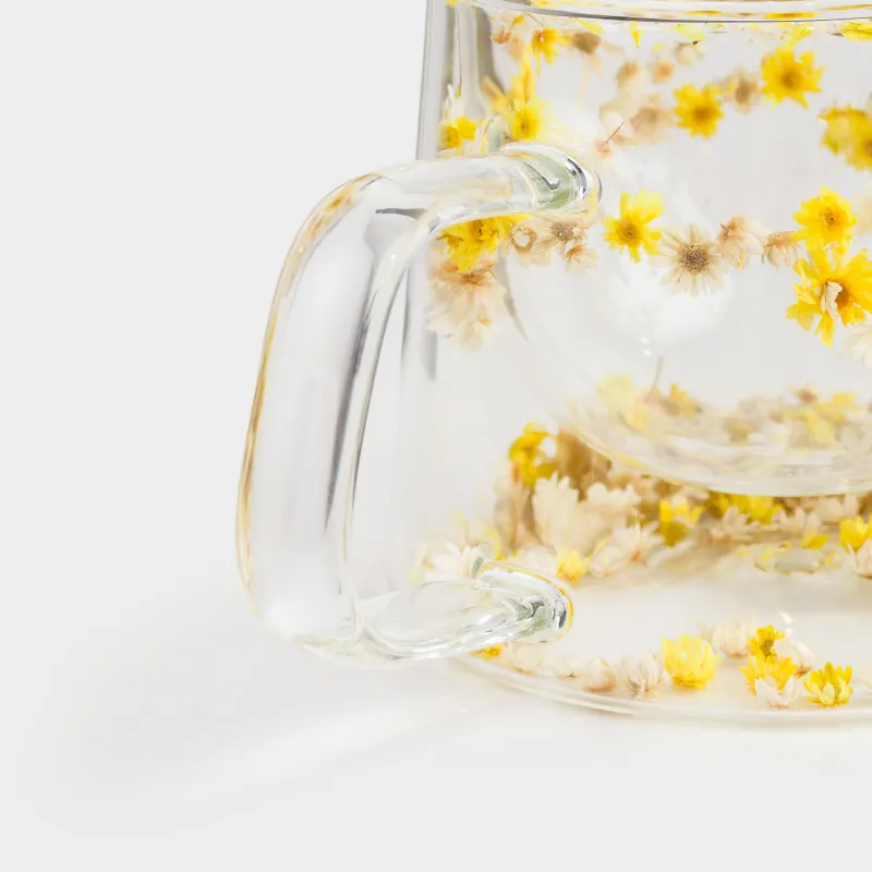 Кружка, 200 мл, стекло Б, с сухоцветами внутри, Air decor, image-4