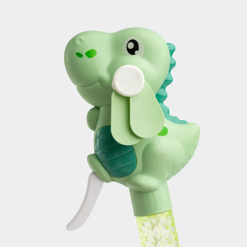 Мыльные пузыри, 22 см, 35 мл, с вентилятором, пластик, зеленые, Динозавр, Dino, image-2