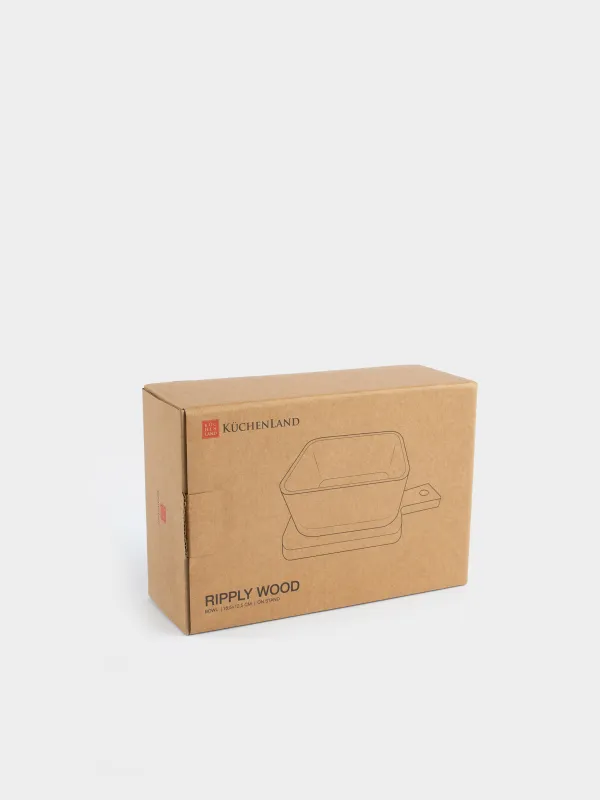 Пиала, 10х5 см, на подставке, Ripply wood, image-6