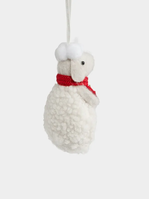 Игрушка елочная, 14 см, Овечка, Figure Christmas Fuzz, image-1