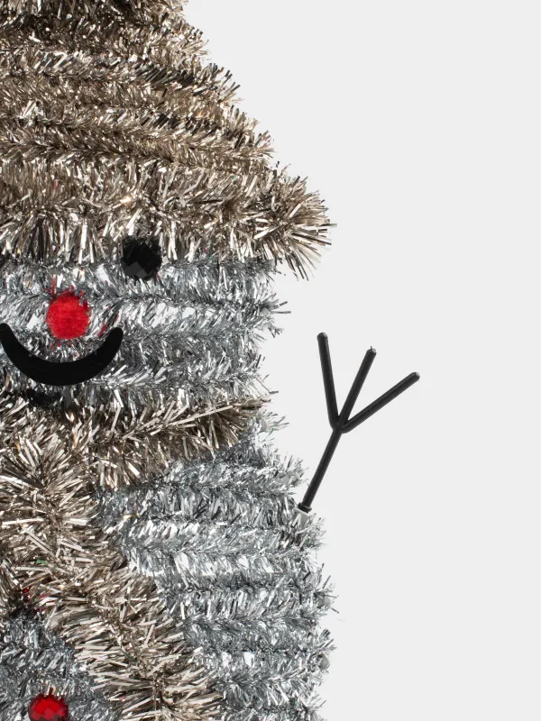 Украшение декоративное, 35 см, подвесное, Снеговик, Tinsel decor, image-1