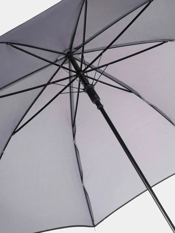 Зонт-трость, 86 см, серый, эпонж, Downpour, image-1