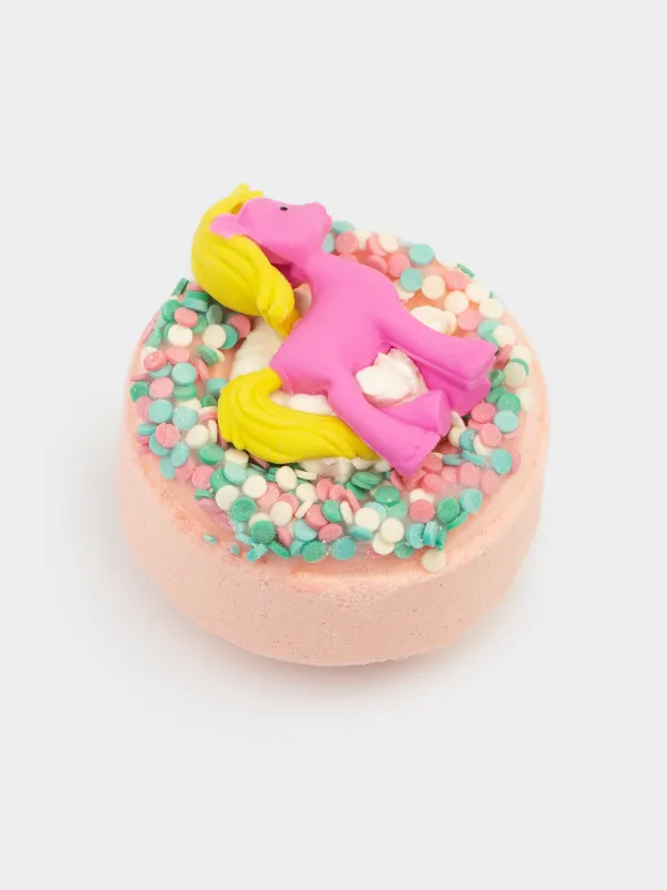 Бомбочка для ванны, 130 гр, с игрушкой, в ассортименте, розовая, Жвачка и фрутти, Единорог, Unicorn, image-1