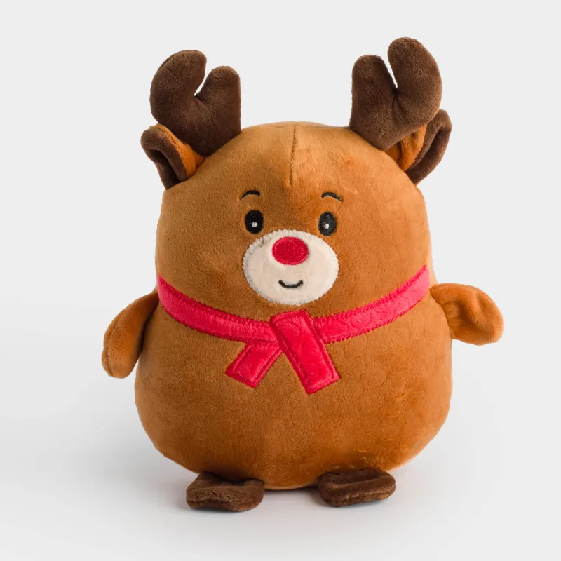 Игрушка, 18 см, мягкая, полиэстер, коричневая, Олень, Deer toy, image-0
