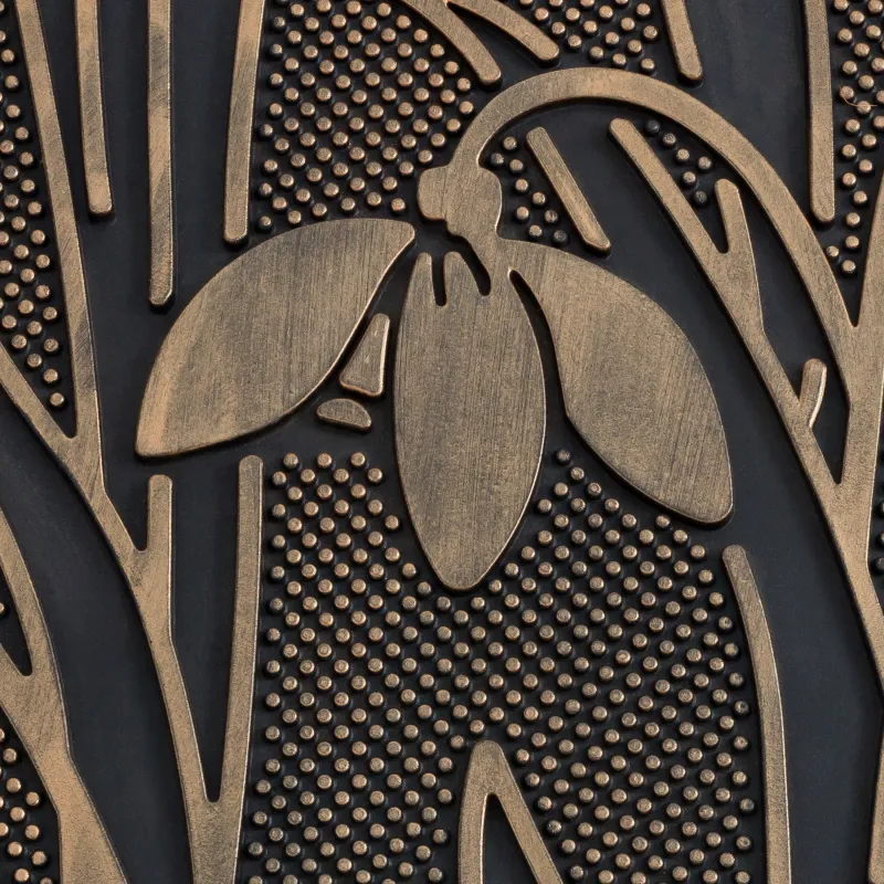 Коврик придверный, 45х75 см, резина, черно-бронзовый, Подснежники, Home deco, image-3