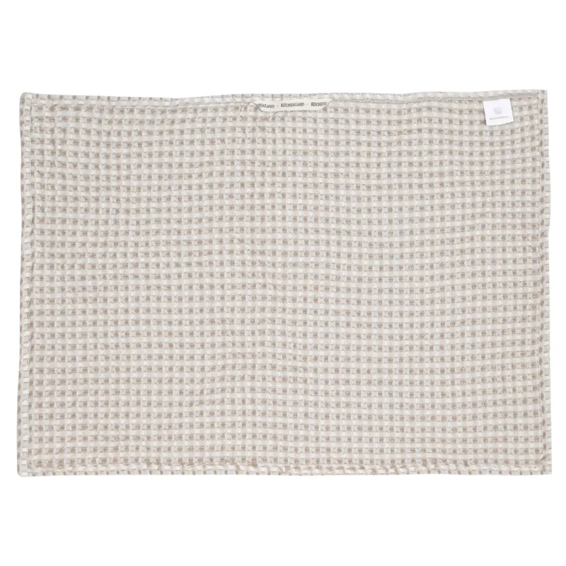 Полотенце кухонное, 40x60 см, хлопок, коричневое, Waffle, image-4