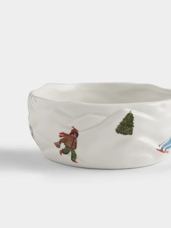 Пиала, 13х6 см, Зимние каникулы, Skiers, image-3
