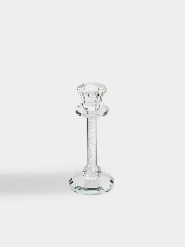 Подсвечник, 16 см, для тонкой свечи, Lux crystal, image-0