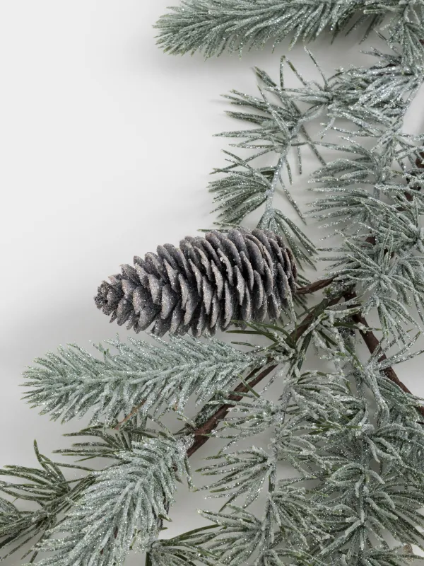 Ветка-гирлянда декоративная, 1,5 м, пластик/шишки, Шишки, Conifer decor, image-3
