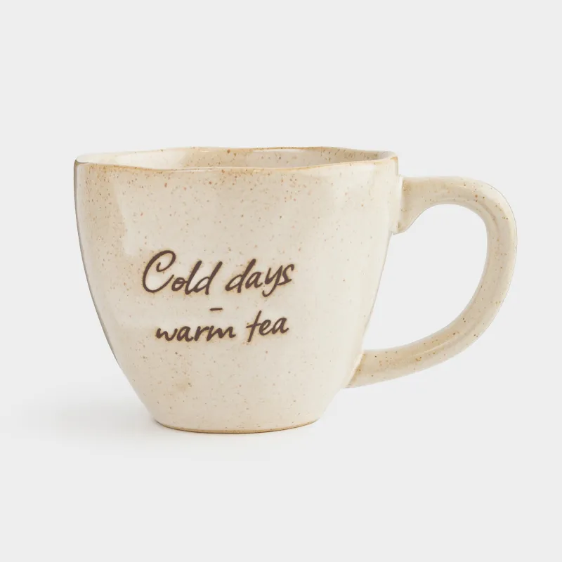 Кружка, 370 мл, керамика, молочная, в крапинку, Еж внутри, Delicia