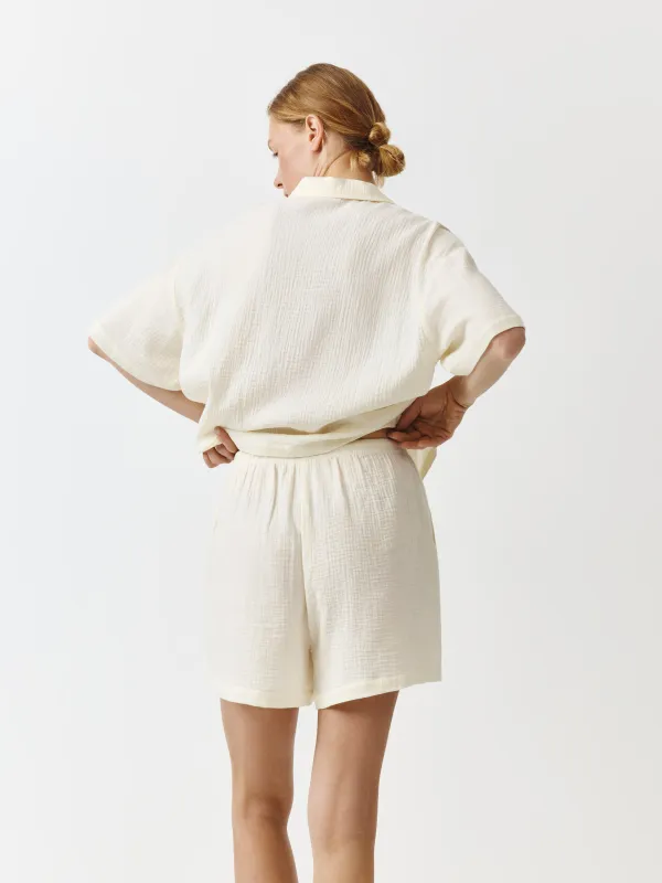 Шорты женские, домашние, молочные, Allison, image-3