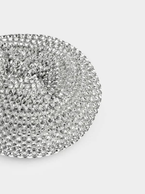 Губка для уборки, 7 см, 3 шт, металл, серебристая, Clean, image-3