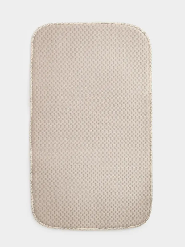 Коврик для сушки посуды, 24x44 см, микрофибра, серо-бежевый, Clean, image-1