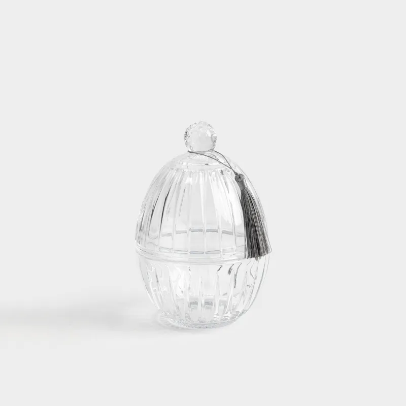 Емкость для хранения, 12х18 см, мл, с кисточкой, стекло Р, Glare