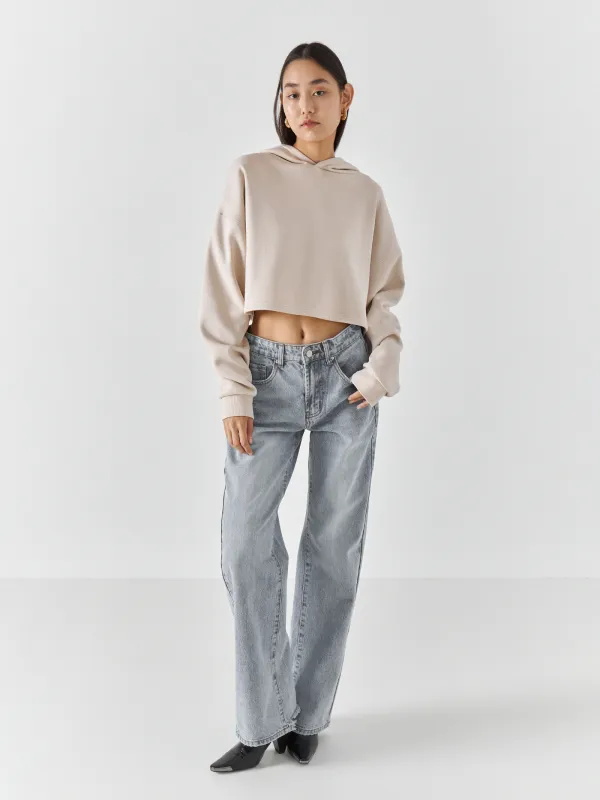 Худи женское, хлопок/полиэстер, песочное, Fidelma, image-0