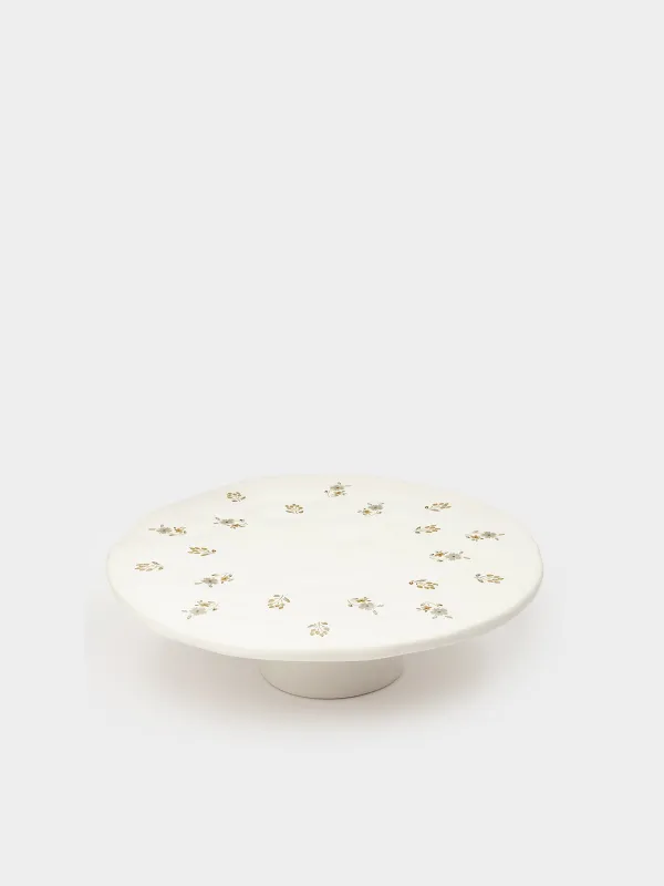Блюдо на ножке, 24х7 см, Винтажные цветы, La flore, image-1