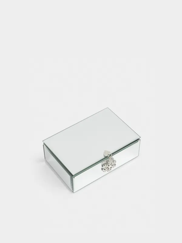 Шкатулка для украшений, 15x10 см, стекло, зеркальная, Снежинка, Glossy, image-5