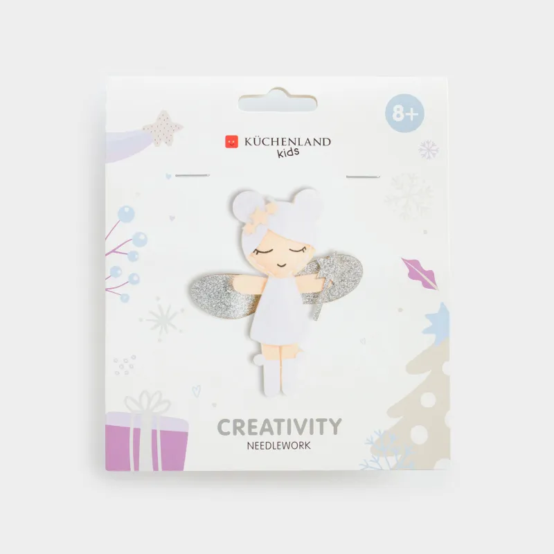 Набор для творчества, 13х11 см, рукоделие, фетр/хлопок, подвеска, Ангел, Creativity