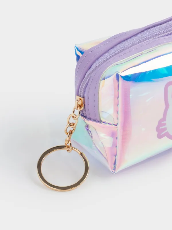 Брелок-кошелек, 10х6 см, детский, полиуретан, голография, Кот, Cat, image-6