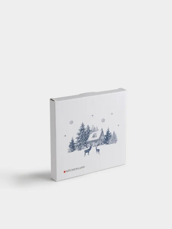 Тарелка закусочная, 20 см, 2 шт, Дом в лесу, Winter tale, image-6