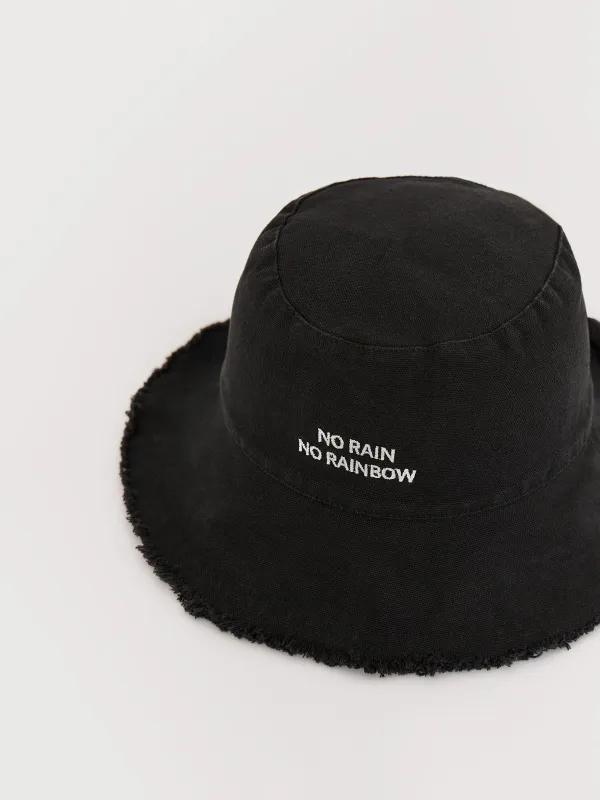 Панама, 57 см, единый размер, с необработанным краем, хлопок, темно-серая, Shore, image-1