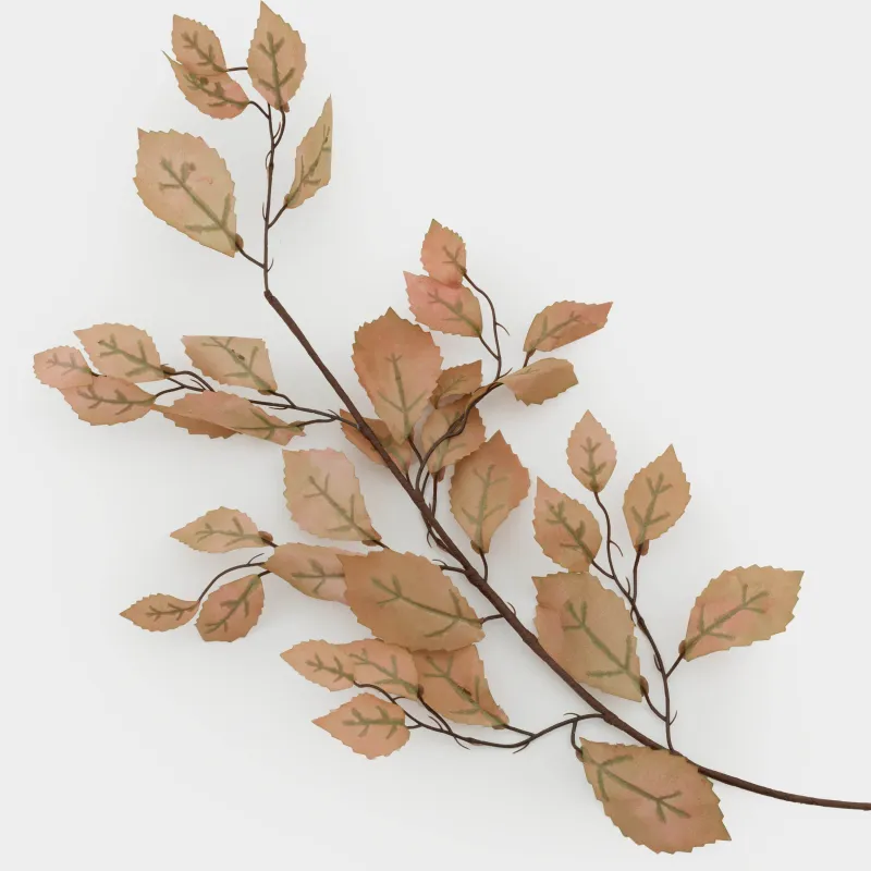 Ветка декоративная, 97 см, полиэстер/бумага Осенние листья, Slight frost decor, image-1