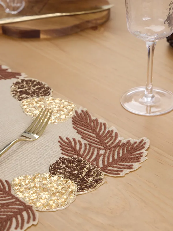 Салфетка под приборы, 30x45 см, Шишки на ветках, Conifers, image-2