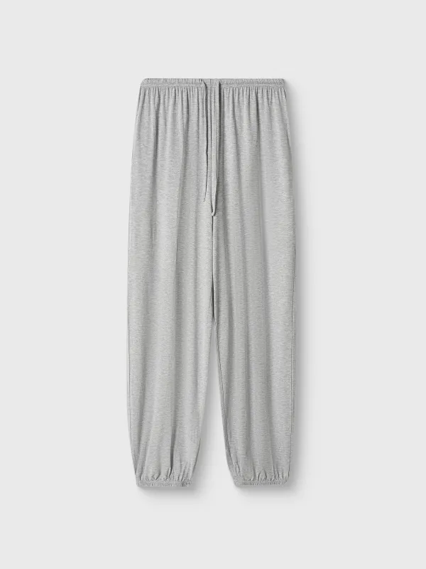 Брюки женские, домашние, р. S, карго, вискоза/спандекс, серый меланж, Aidila, image-4