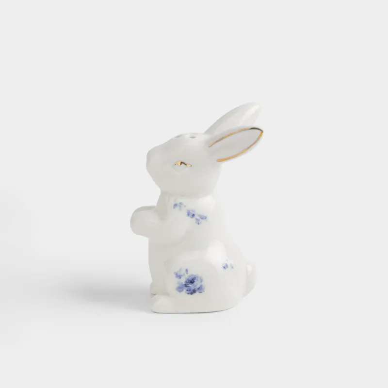 Емкость для соли или перца, 9 см, фарфор P, бело-золотистая, Кролик, Tradition Easter 