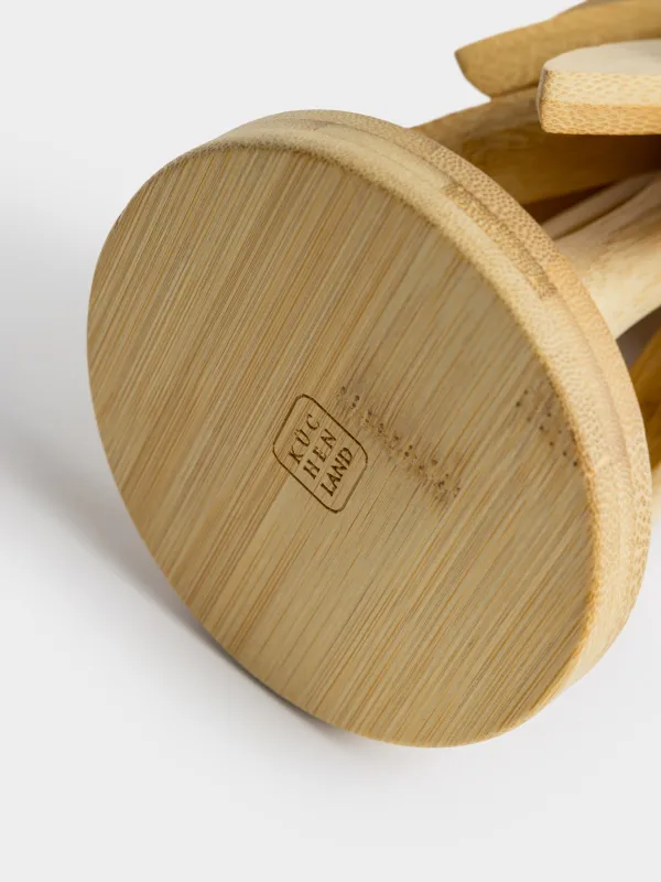 Подставка под горячее, 20 см, 3 шт, складная, Елка, Bamboo, image-4