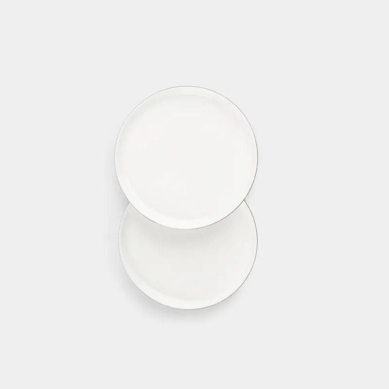 Тарелка десертная, 20 см, 2 шт, фарфор F, белая, Ideal silver