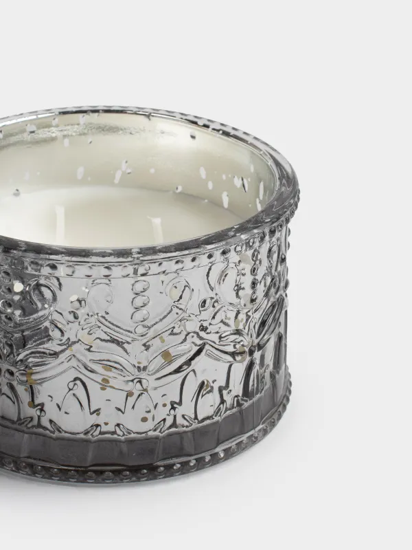 Свеча ароматическая, 10х11 см, в подсвечнике, Rural Baroque, Silver style, image-4