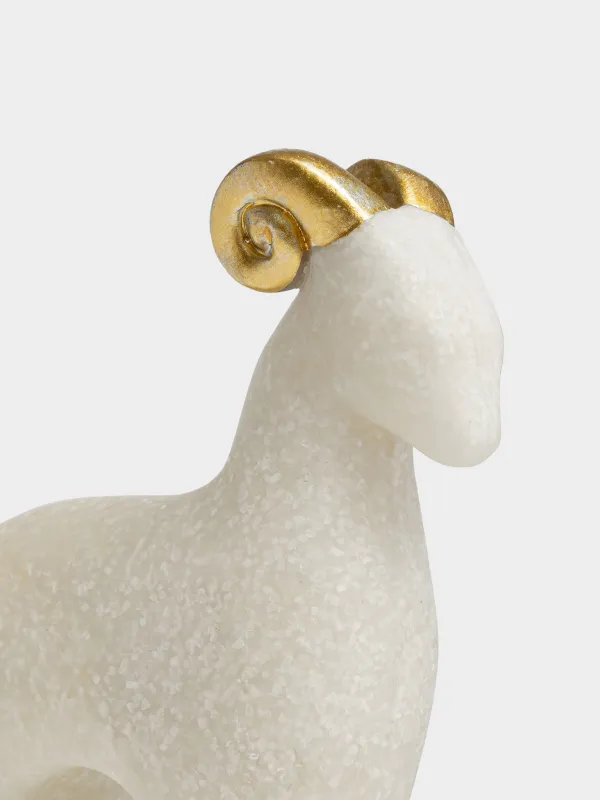 Статуэтка, 14 см, Баран, Sheep gold, image-1